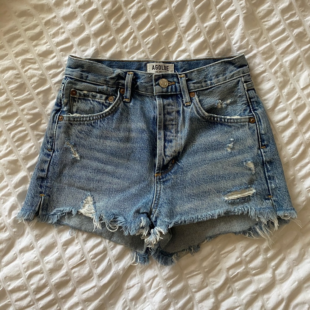 Agolde denim shorts 24